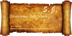 Stettner Jácint névjegykártya